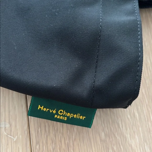 Herve Chapelier Small Black Tote Bag Top Handle - Picture 3 of 6